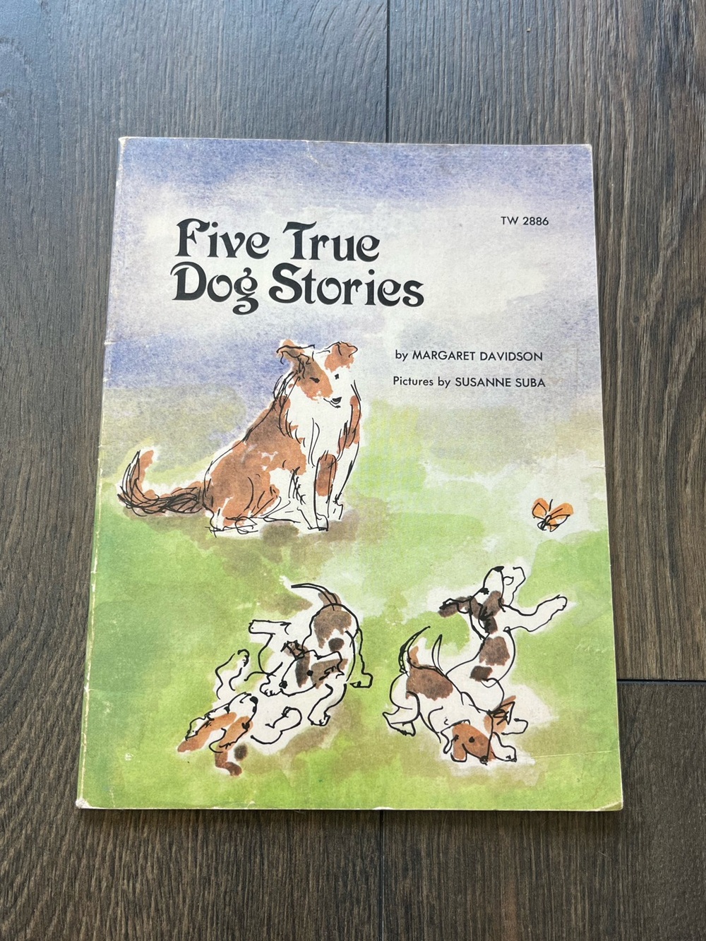 Vintage Original 1977 Copy of “Five True Dog Stories” Children's Book